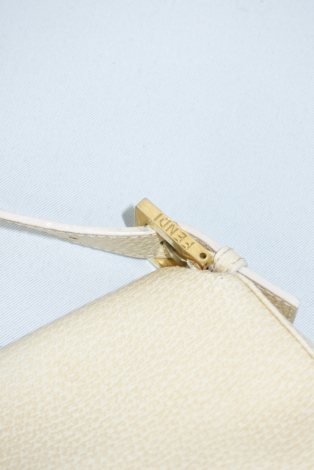 Fendi Butter Yellow Leather Vintage Baguette