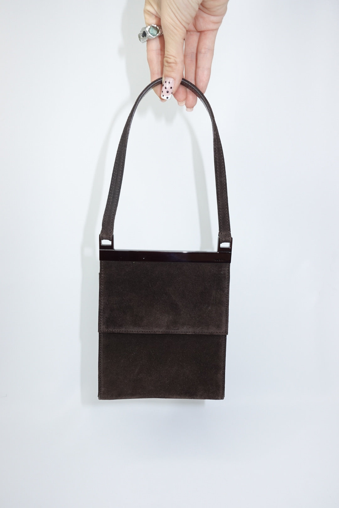 Gucci Brown Suede Vintage Mini Bag