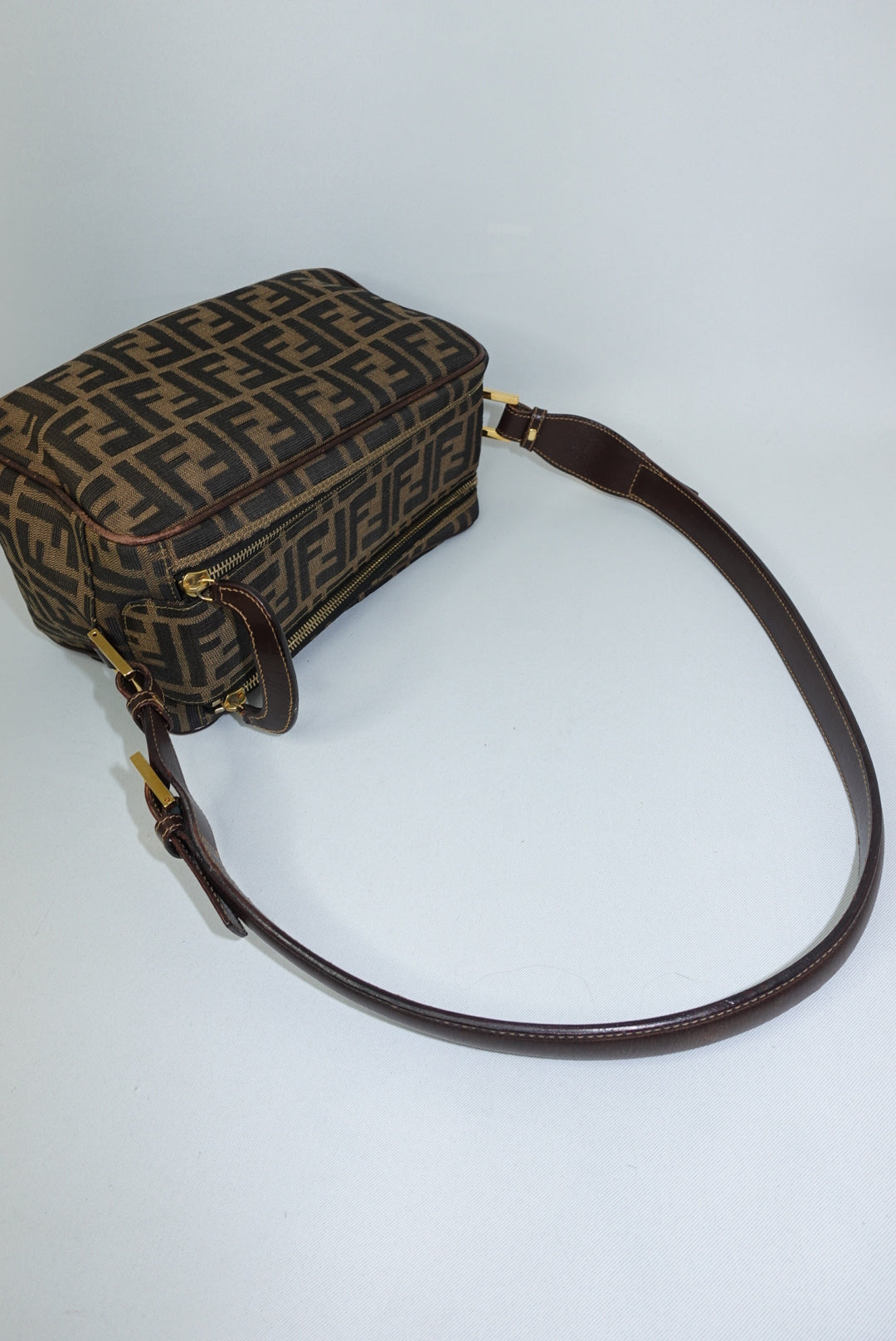 Fendi Monogram FF Zucca Messenger Bag
