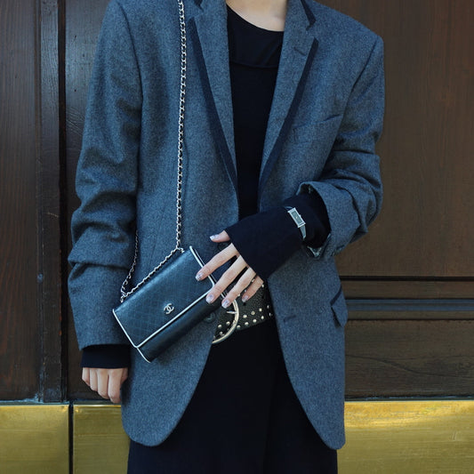 Blazer in lana grigio vintage D&G Dolce & Gabbana