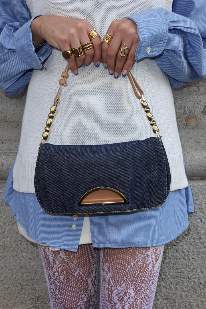 Christian Dior Malice Denim Shoulder Bag Y2K
