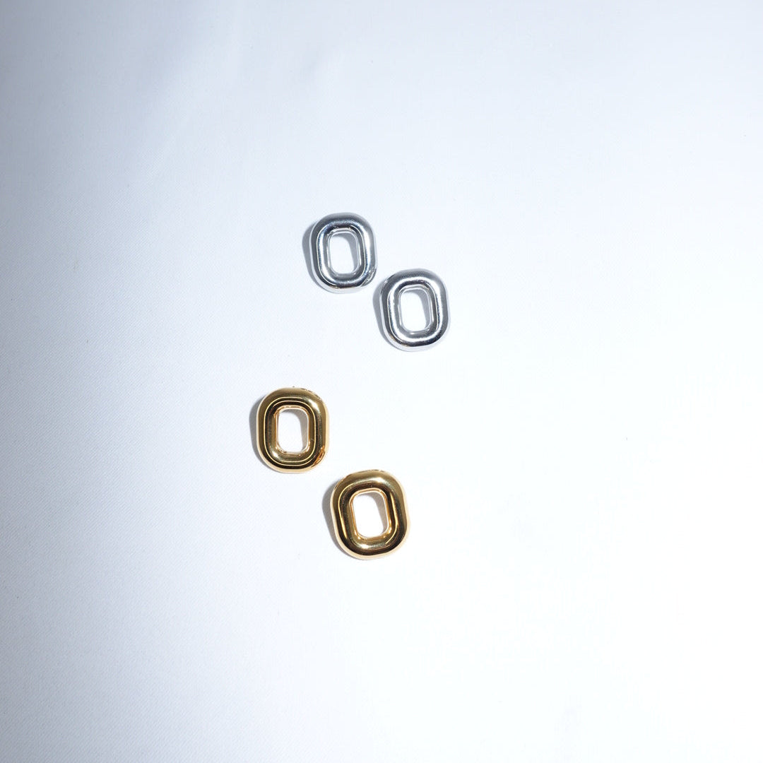Square Shaped Earrings in Stainless Steel