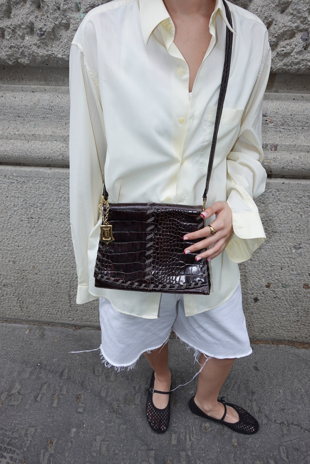 Yves Saint Laurent Crocodile Leather Vintage Bag