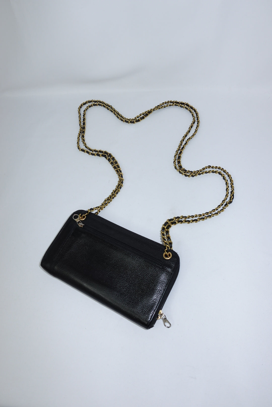 Chanel Re-Worked Black Zip W.O.C.