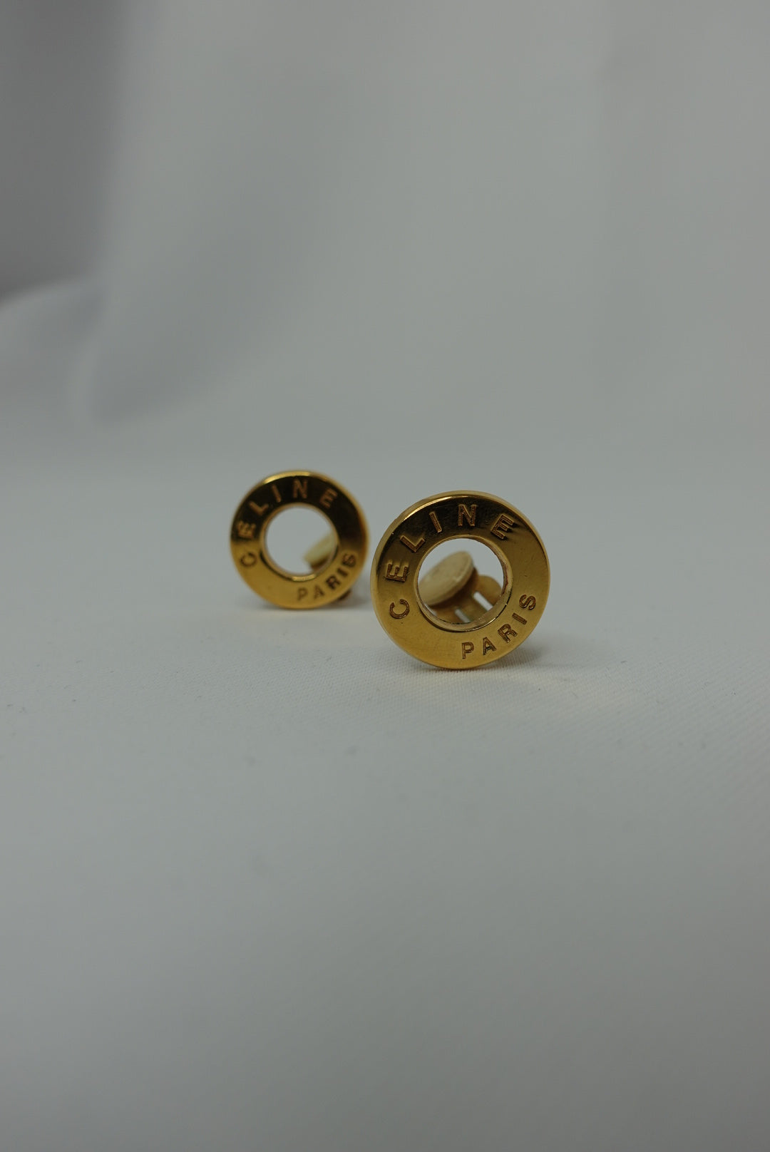 179. Celine Vintage Round Earrings