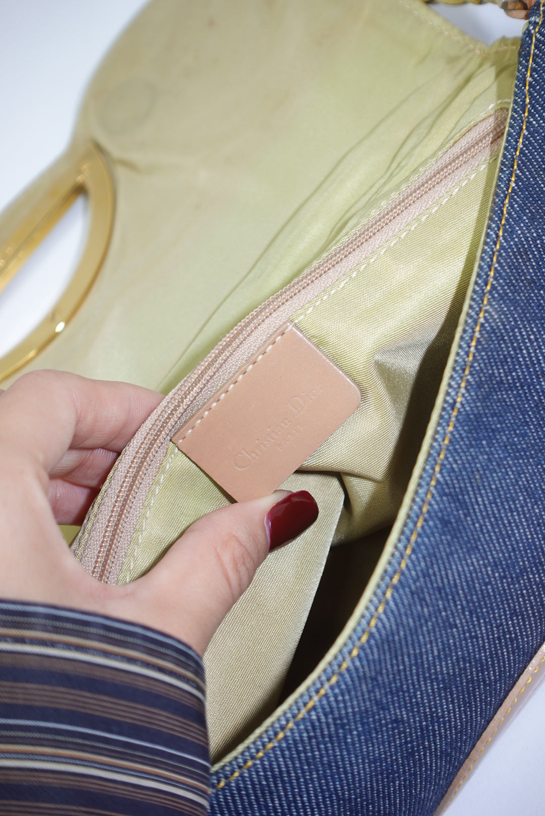 Christian Dior Malice Denim Shoulder Bag Y2K