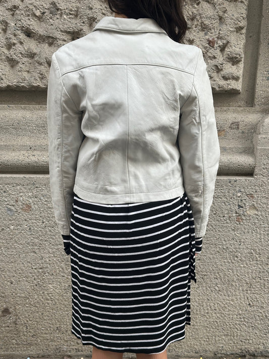 White Leather Jacket