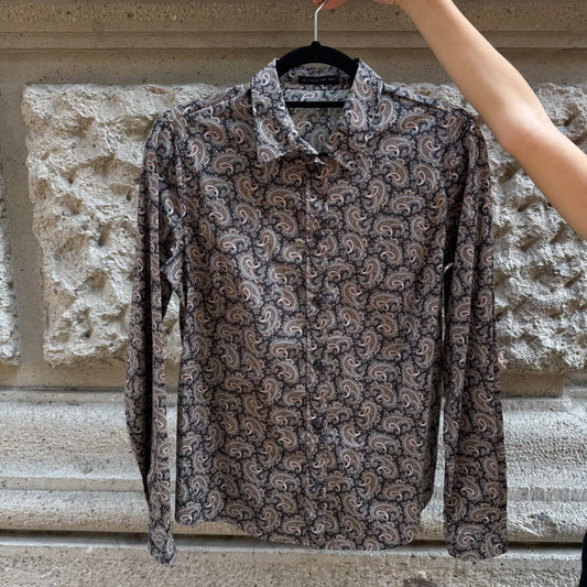 Camicia ETRO con stampa blu e rosa