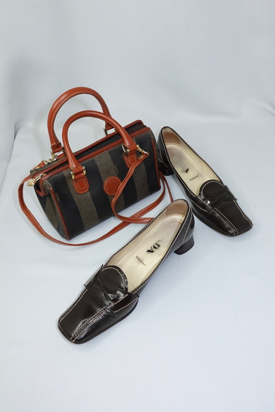 028. Fendi S.A.S Vintage Mini Bauletto