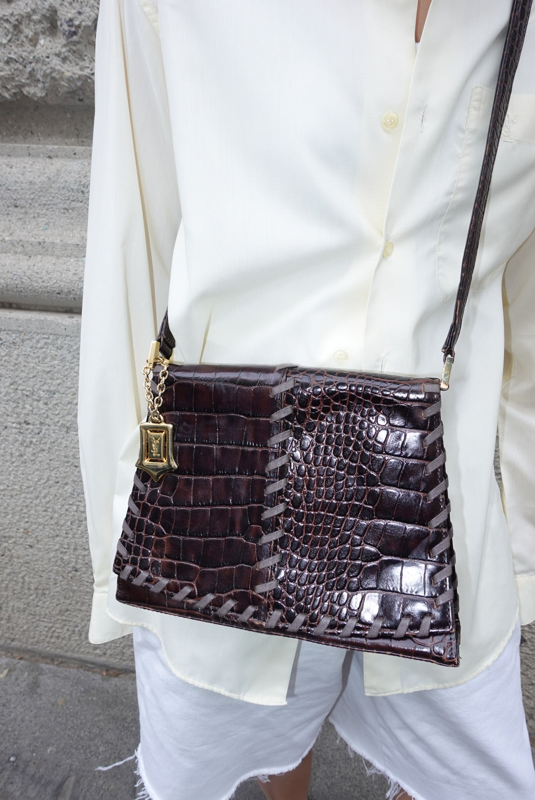 Yves Saint Laurent Crocodile Leather Vintage Bag