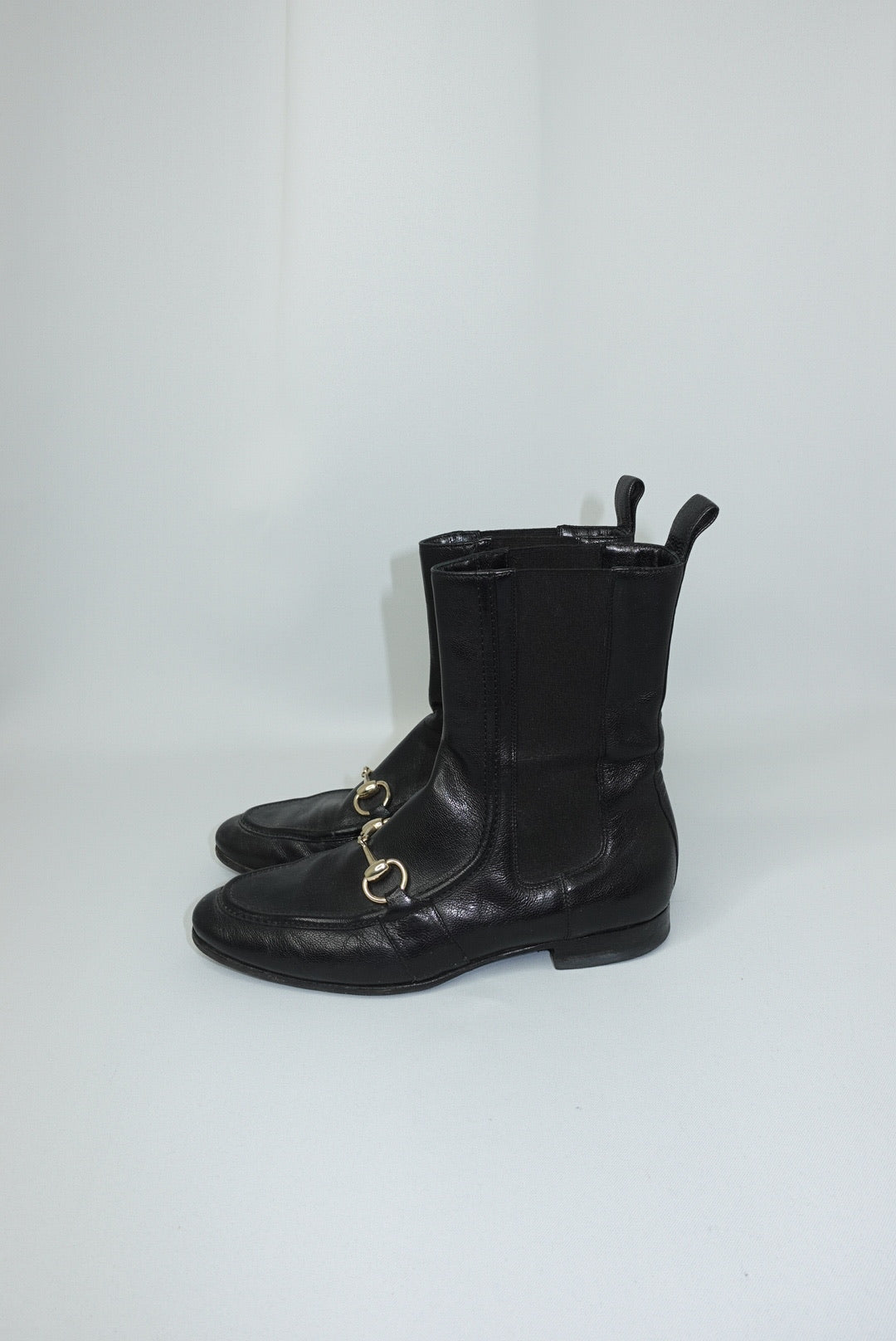 162. Gucci Horsebit Ankle Boots 36 C