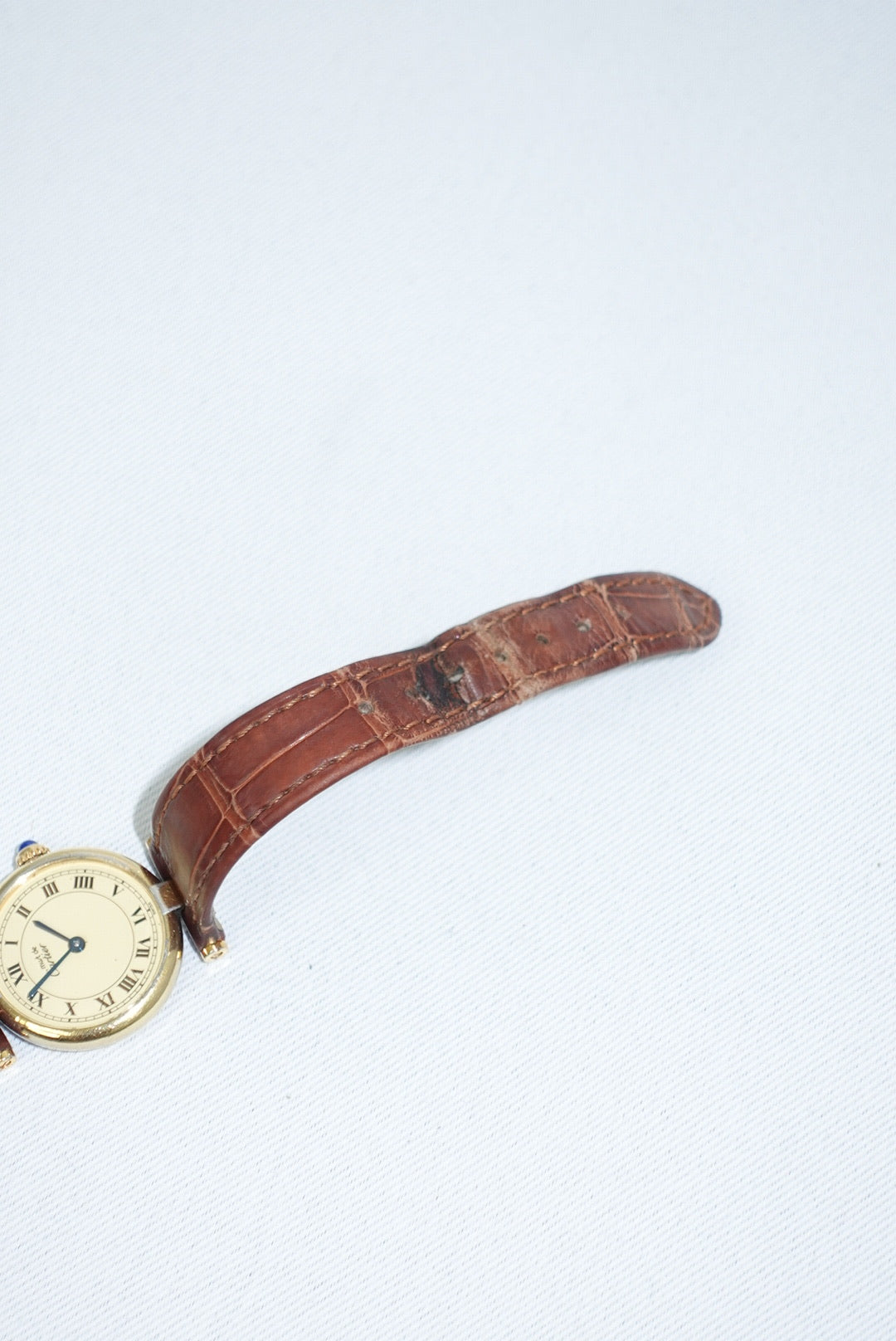 Cartier Must Vendôme 24mm Gold Toned Vintage Watch