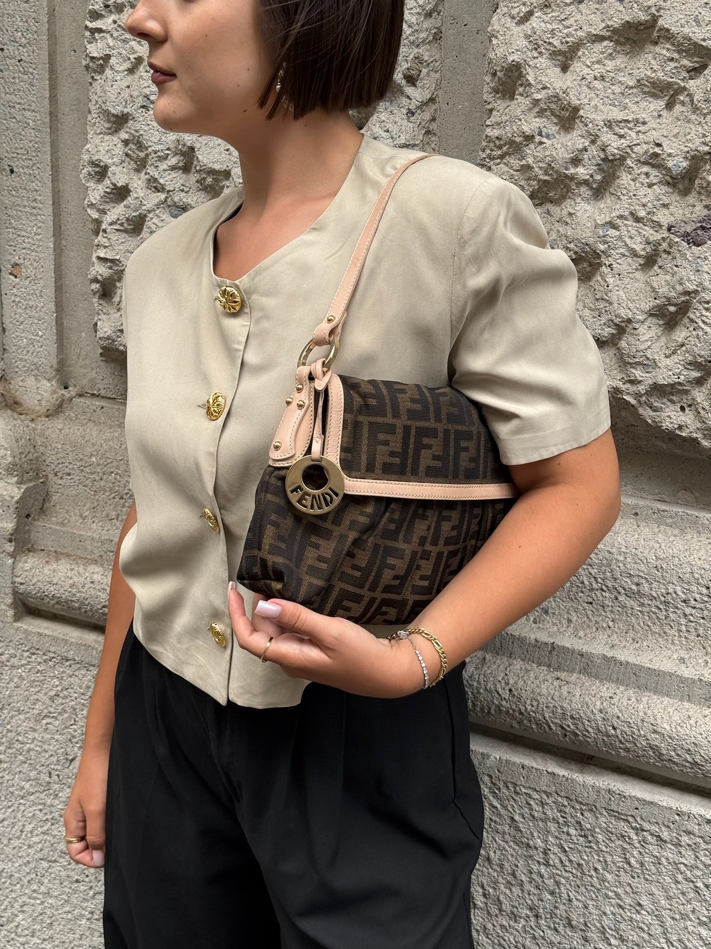 109. Fendi Vintage Mini Chef Zucca HandBag