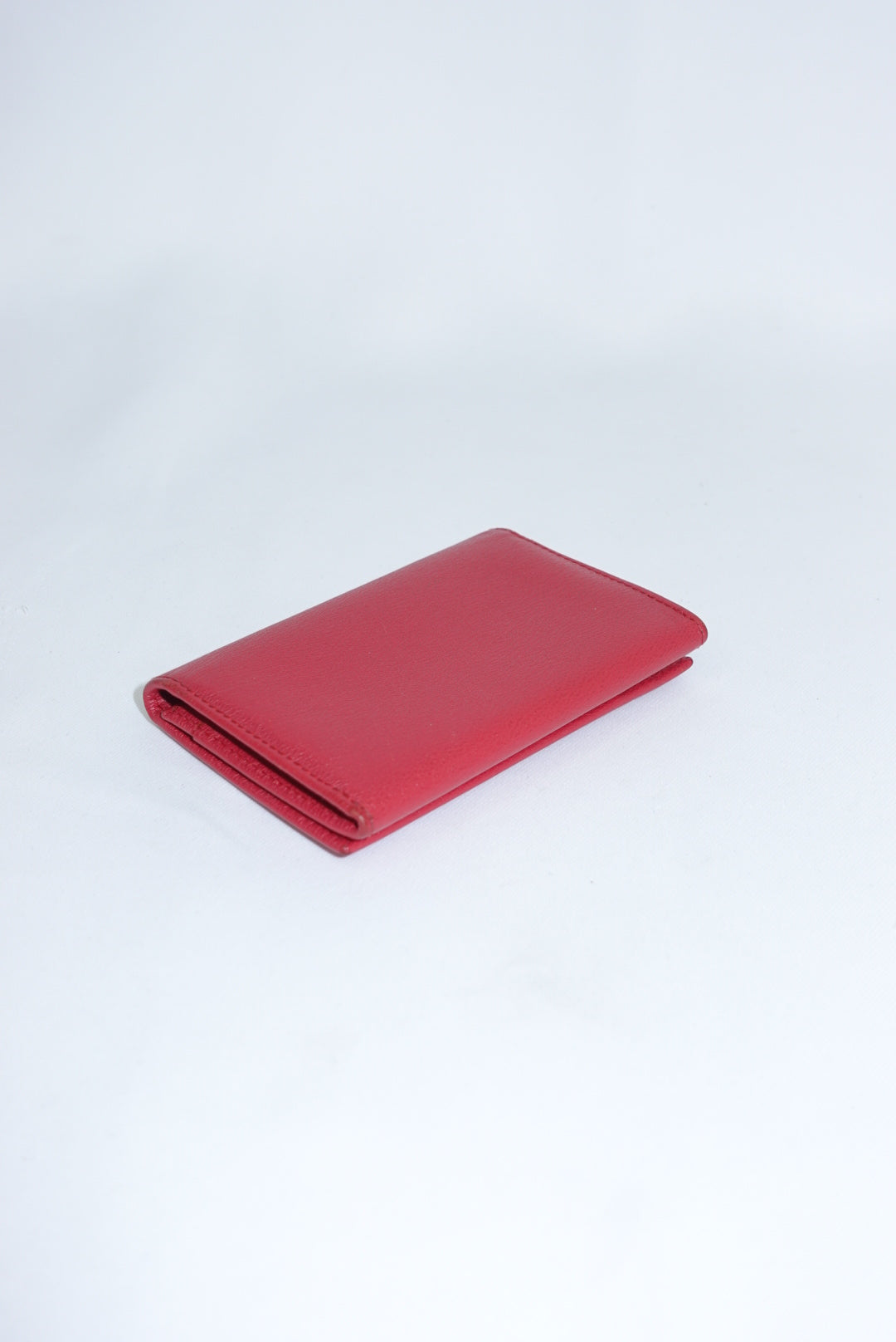 Loewe Vintage Leather Raspberry Card Holder