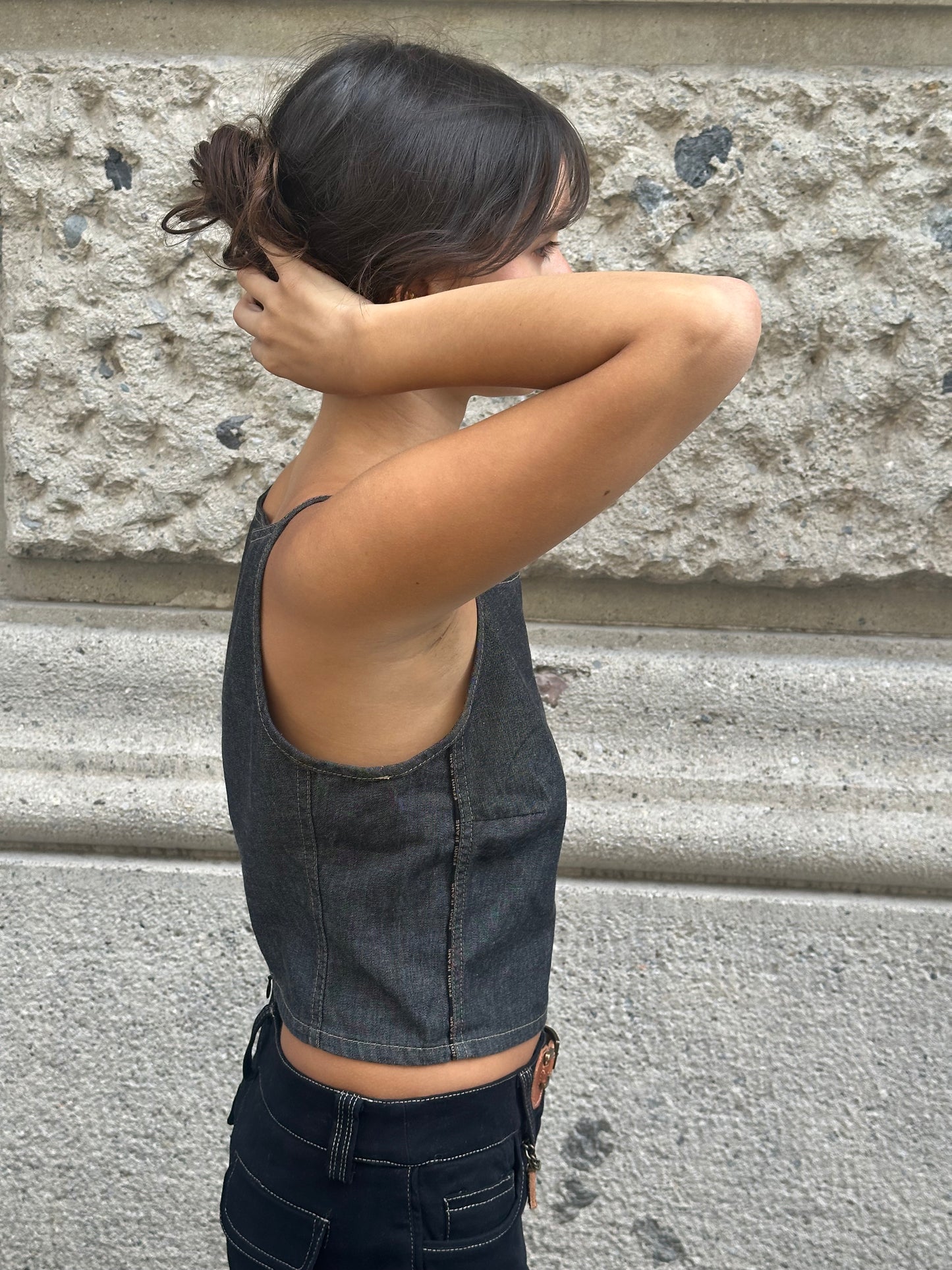 FENDI Vintage Denim Cami Top
