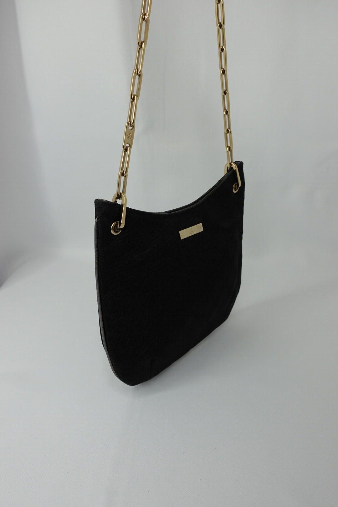 043. Gucci Black GG Canvas Mini tote Bag Tom Ford Era