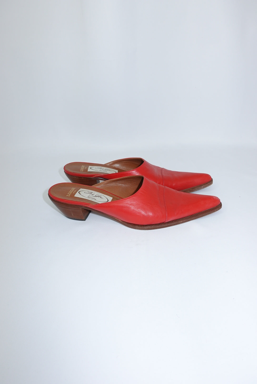 Red Western Vintage Mules 38