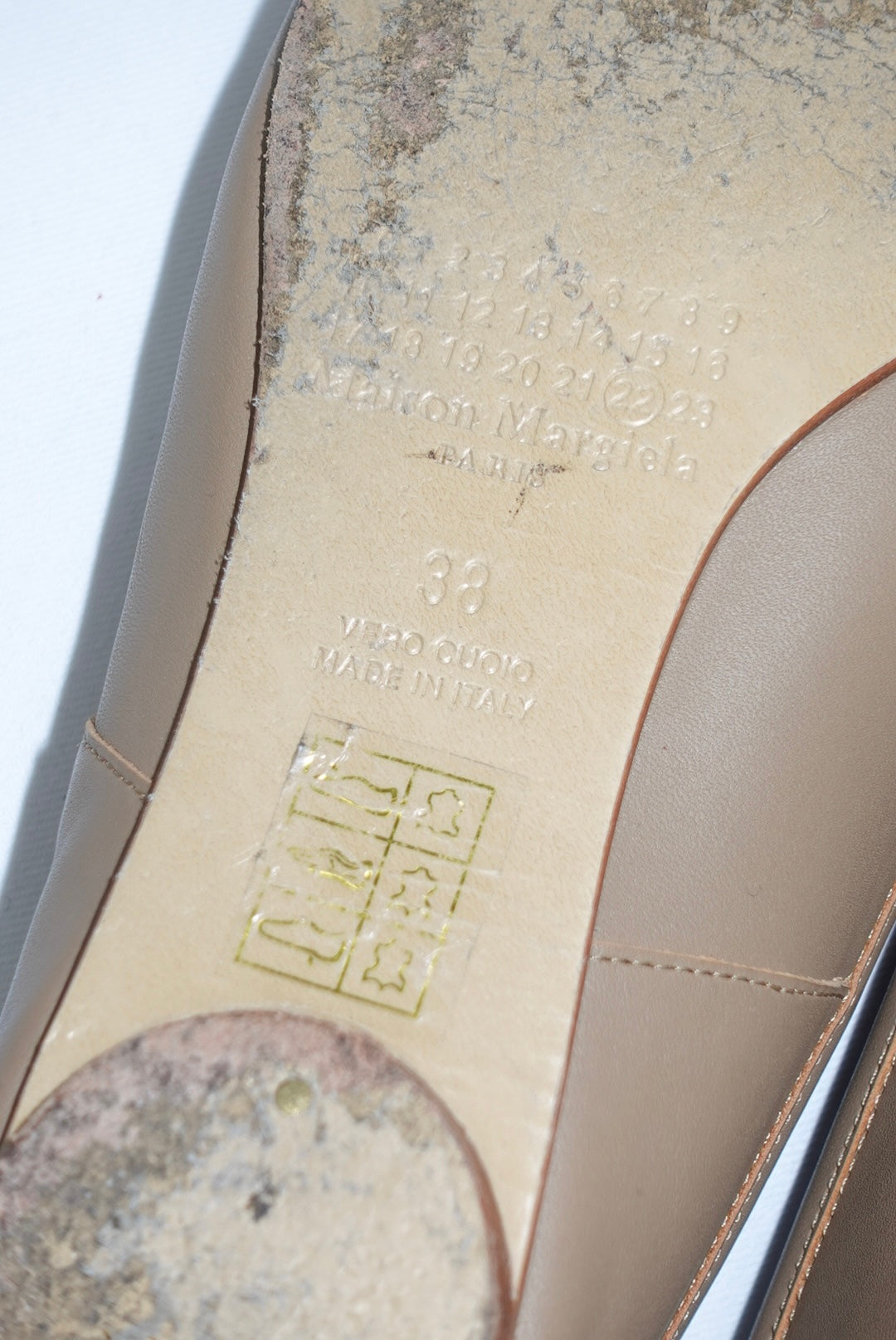 Margiela Tabi Ballet Flats Hazelnut