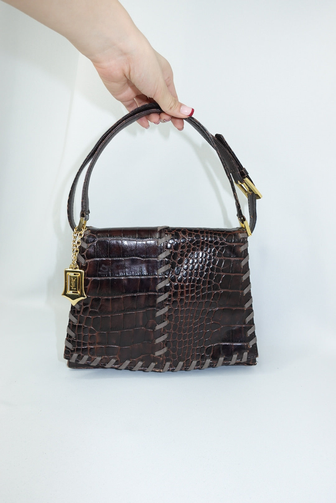 Yves Saint Laurent Crocodile Leather Vintage Bag