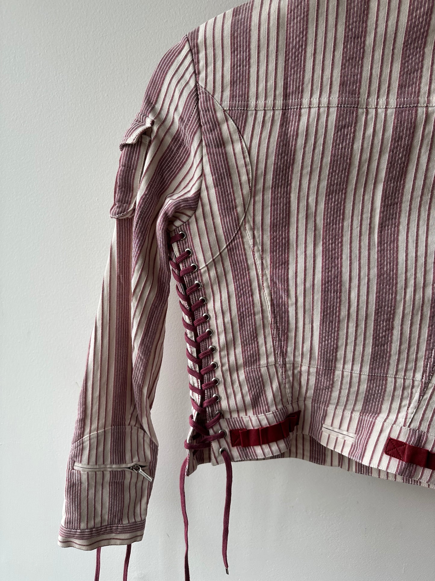 067. Christian Dior Striped Vintage Jacket