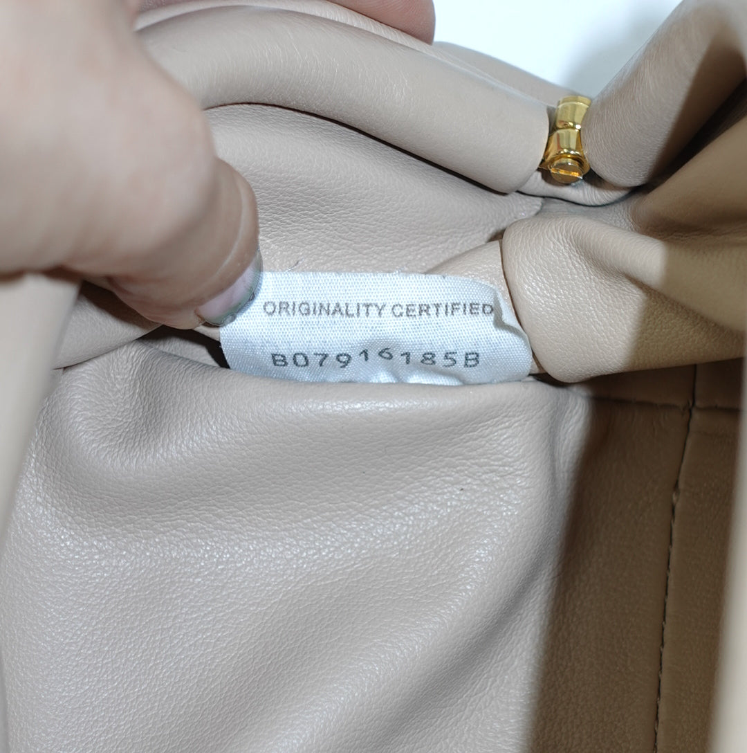 Bottega Veneta Beige Mini Pouch