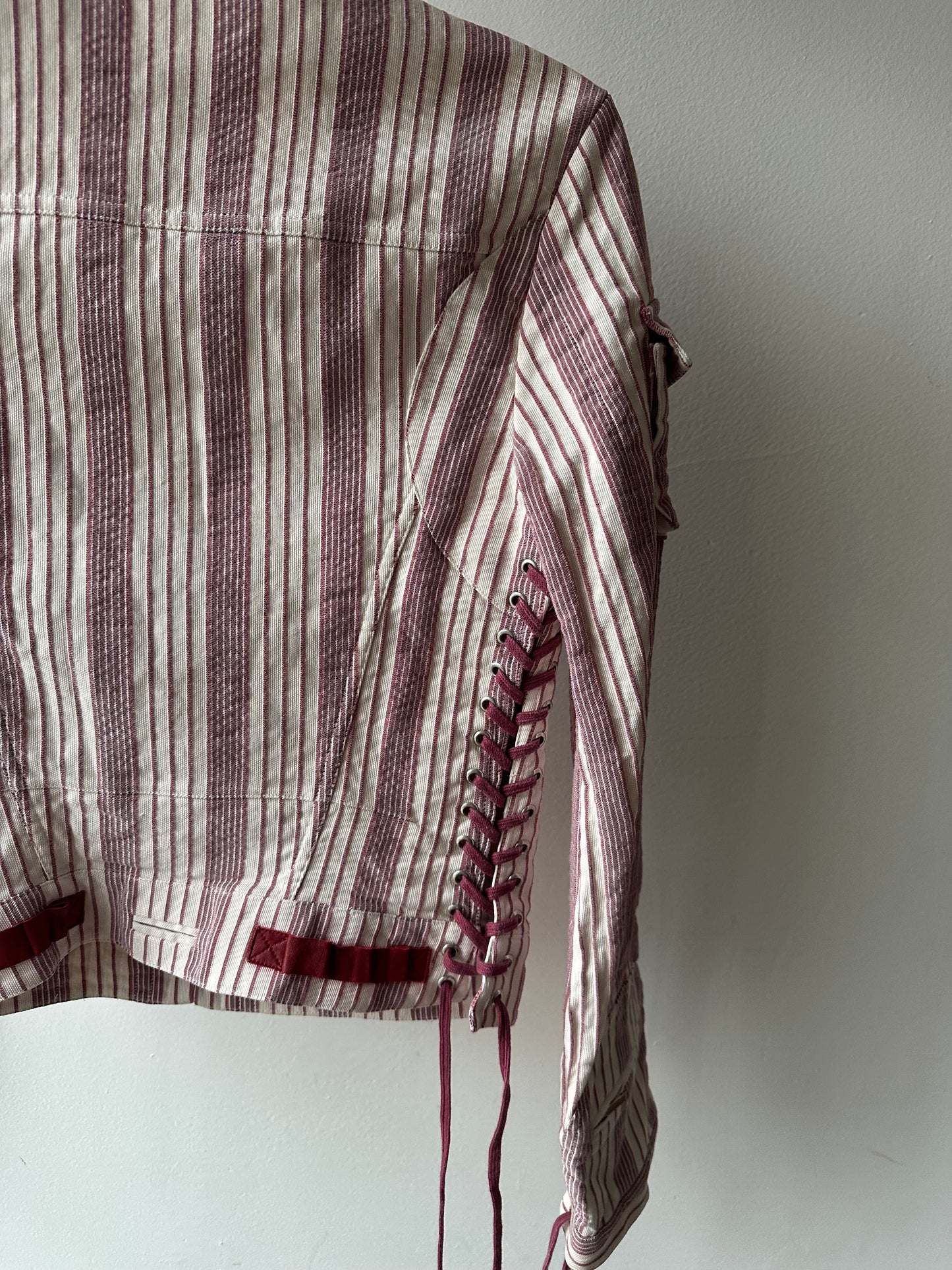 067. Christian Dior Striped Vintage Jacket