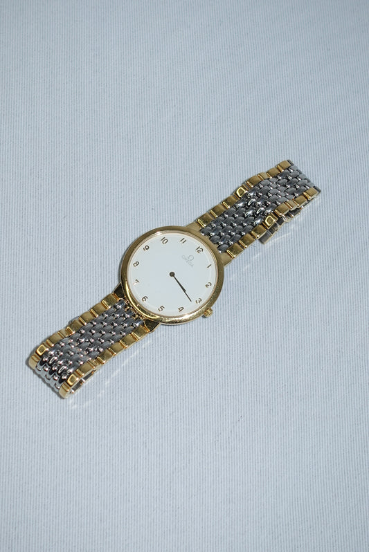 Vintage Omega De Ville large white dial watch