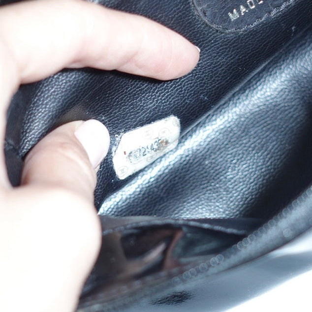 Chanel Black Wallet w/ Chain
