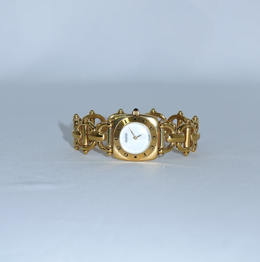 Gucci 6400L Vintage Gold Watch Classic Bracelet