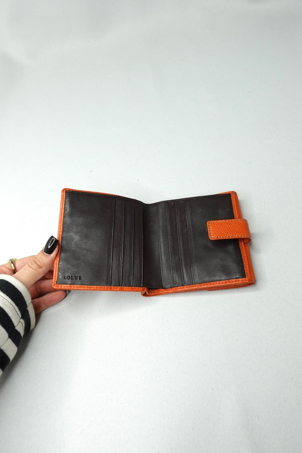 Loewe Orange Vintage Double Side Wallet