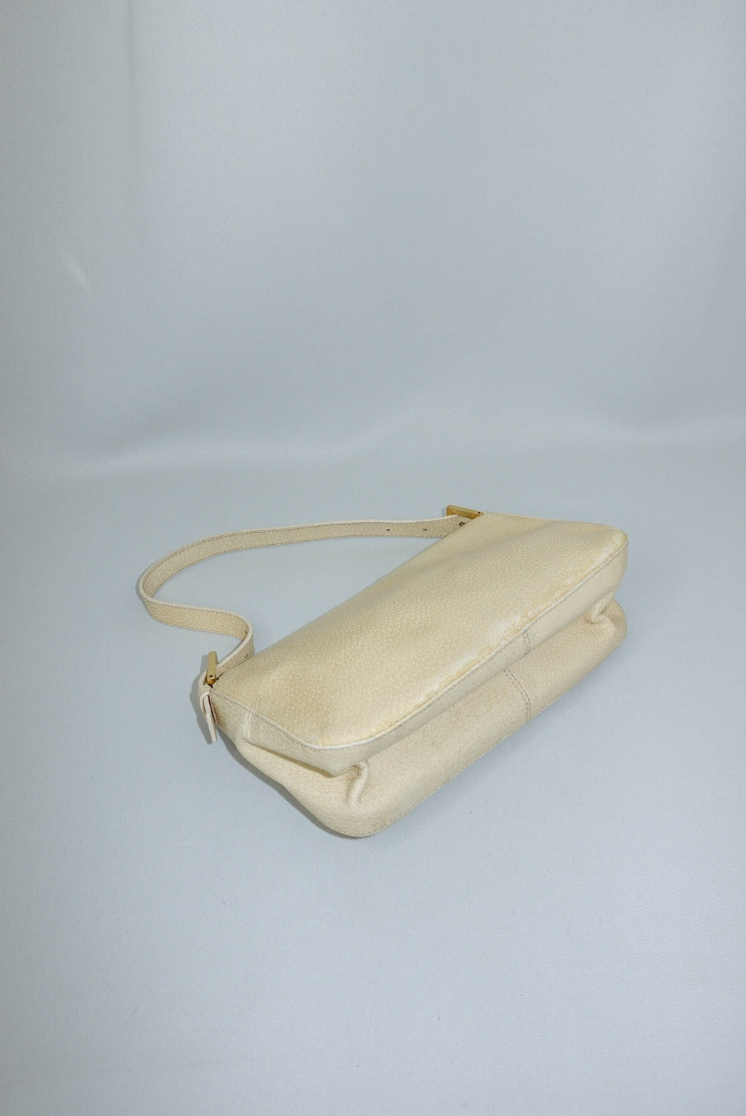 Fendi Butter Yellow Leather Vintage Baguette