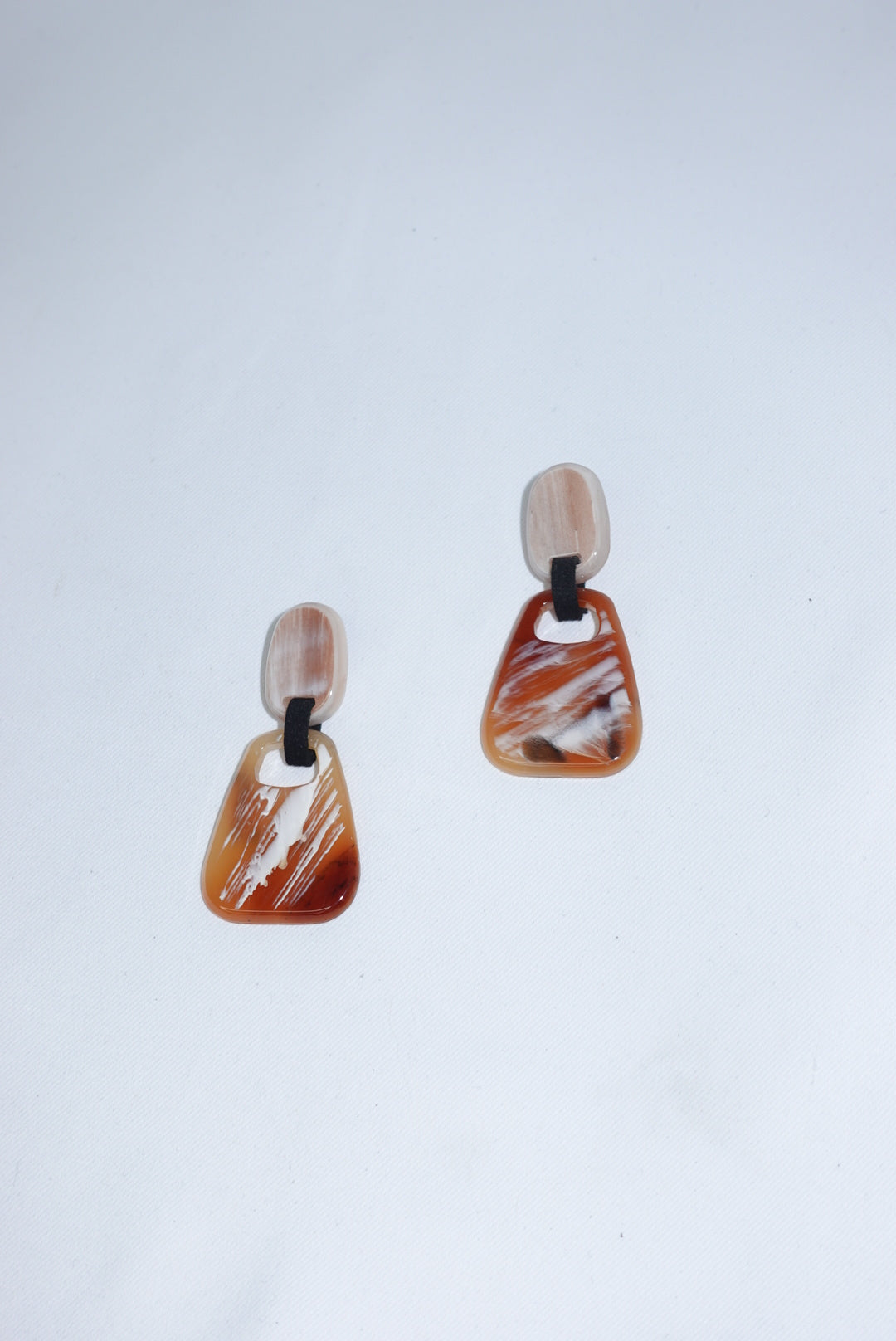 Vintage 60’s Acrylic Geometric Earrings