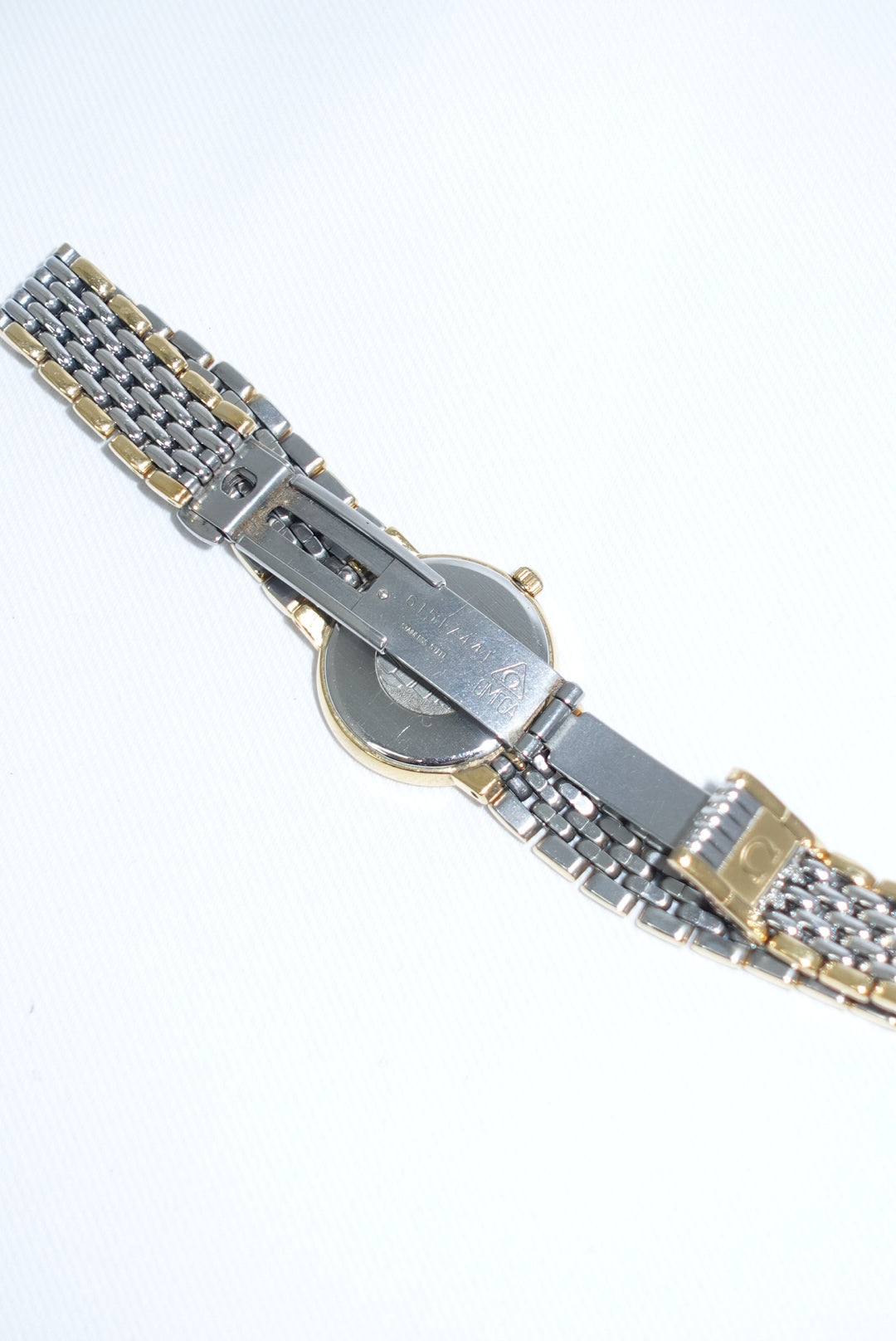 Omega Round Small De Ville Vintage Gold and Silver Watch