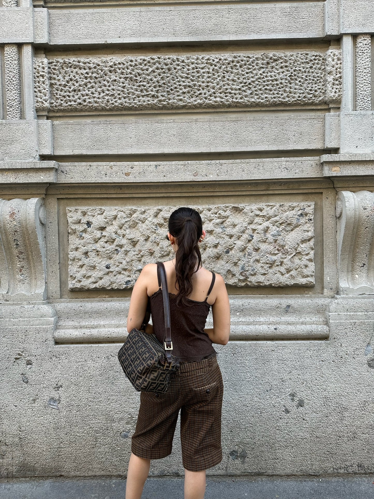 Fendi Monogram FF Zucca Messenger Bag