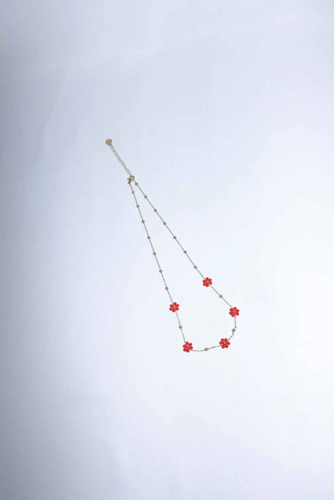 Flower Necklace In Stainless Steel