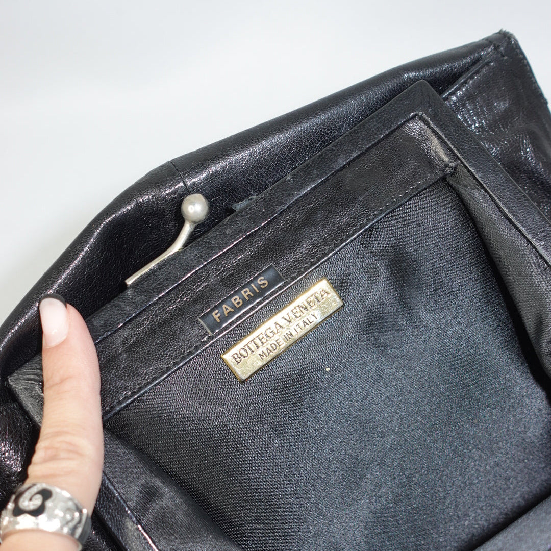 Bottega Veneta Black Leather Bag