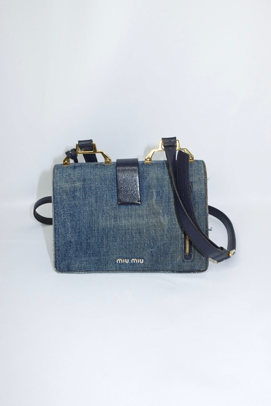 Miu Miu Denim Crossbody Bag