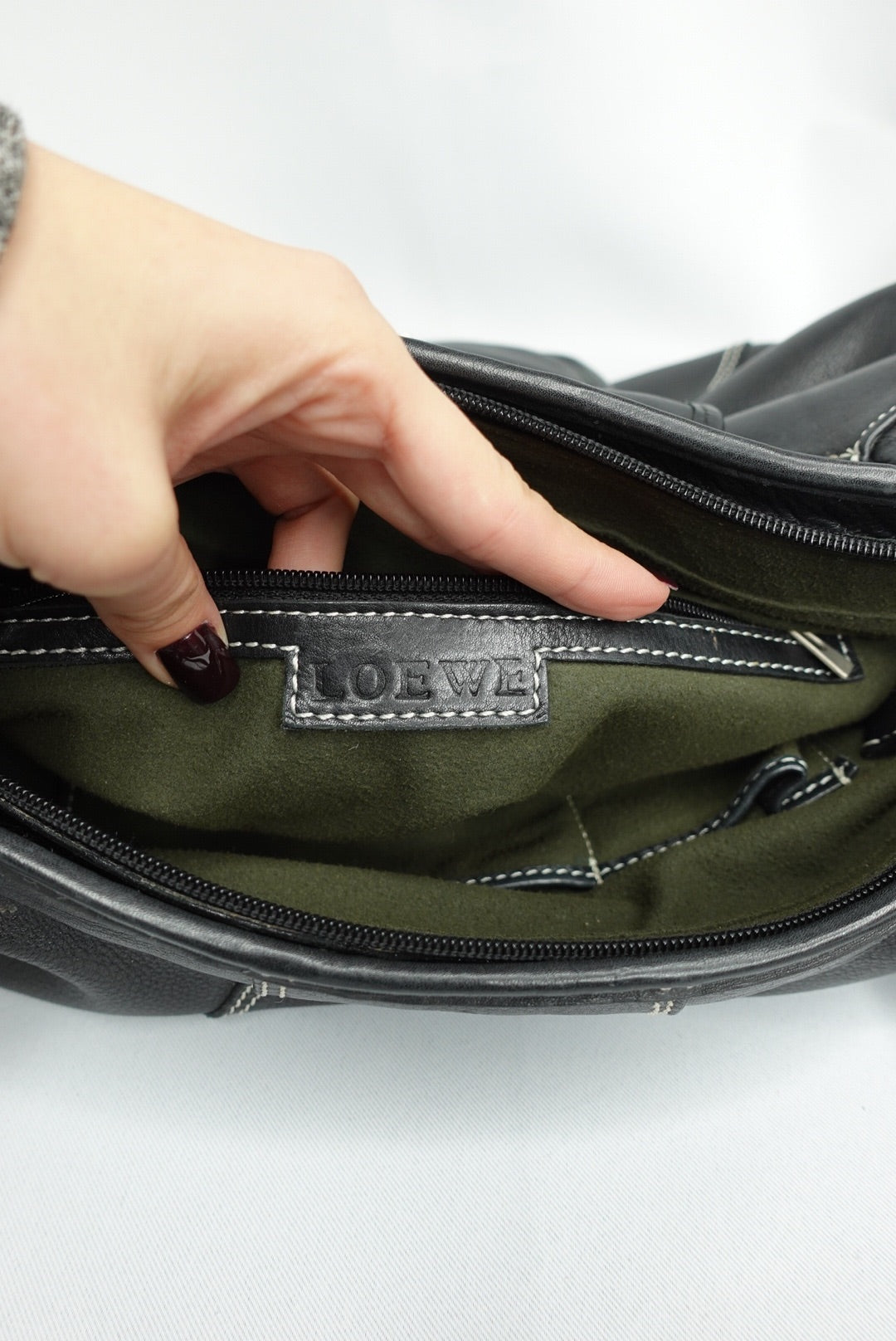 004. Loewe Vintage Shoulder Bag Black