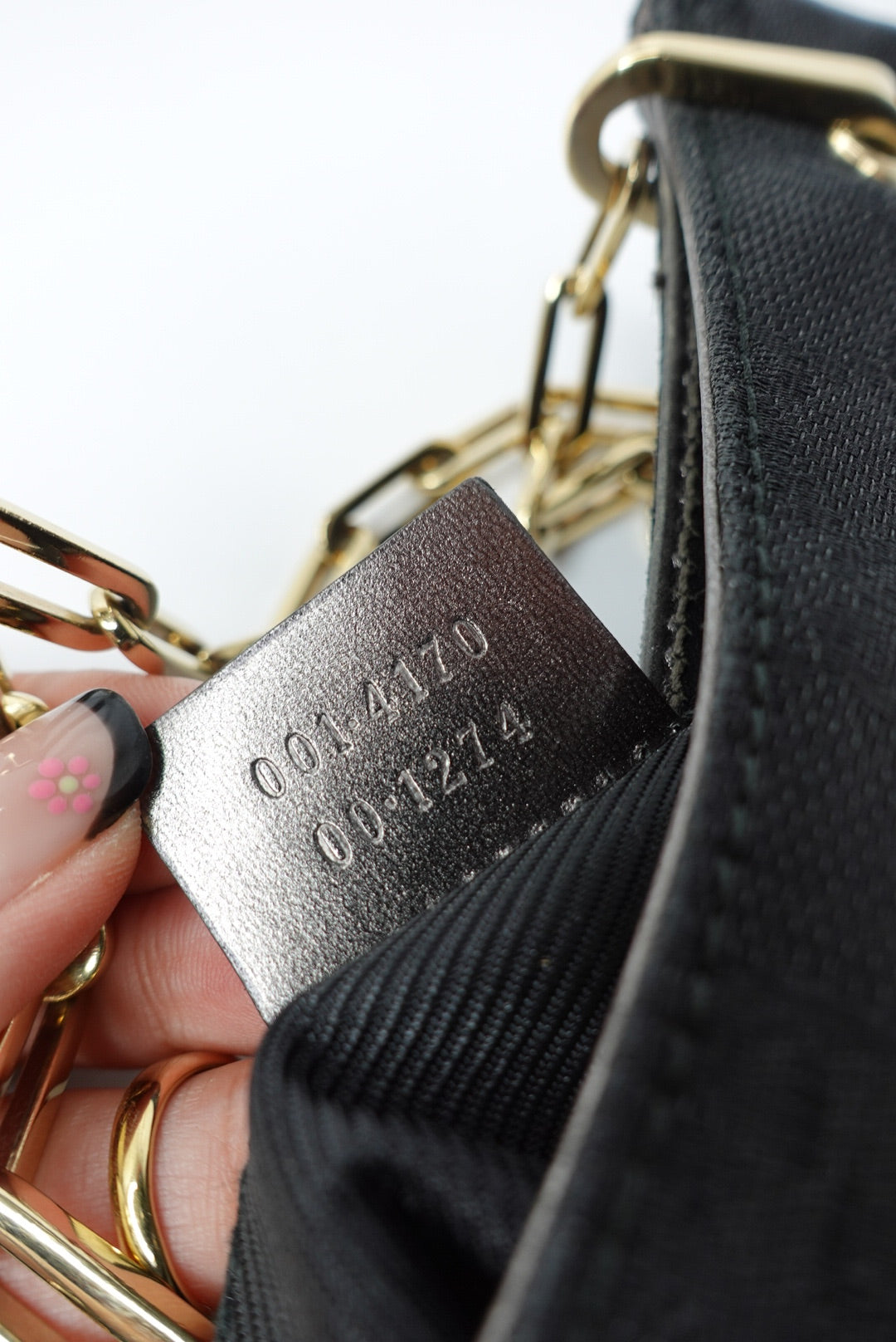 043. Gucci Black GG Canvas Mini tote Bag Tom Ford Era