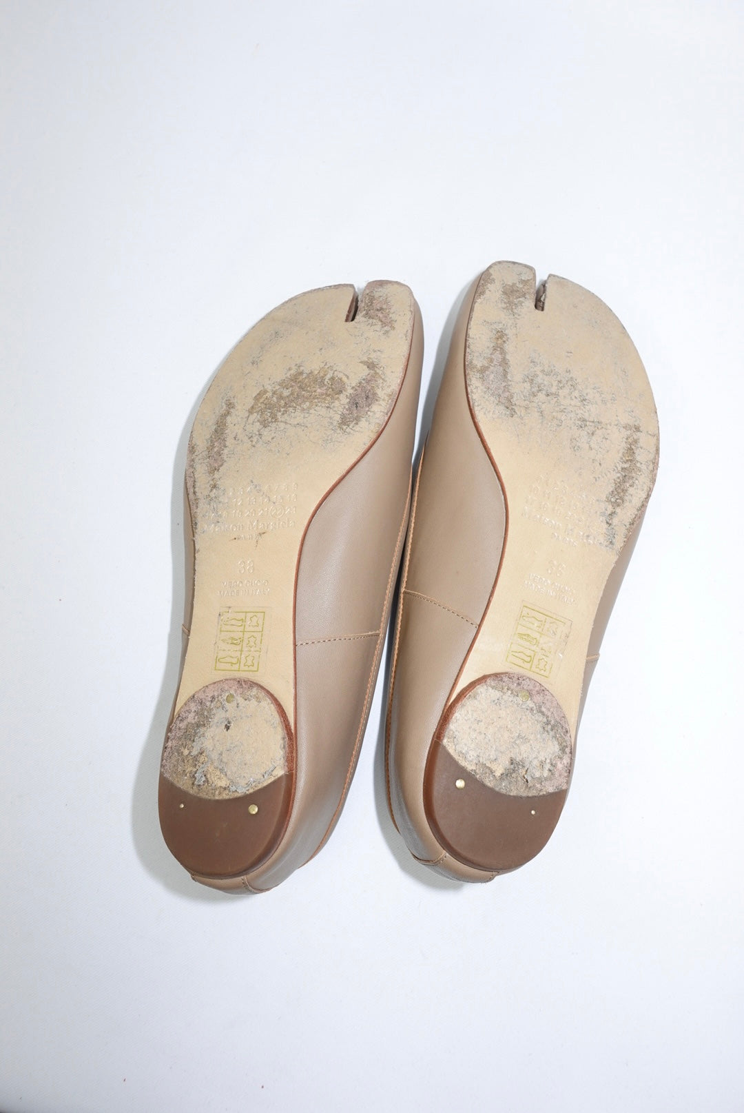 Margiela Tabi Ballet Flats Hazelnut