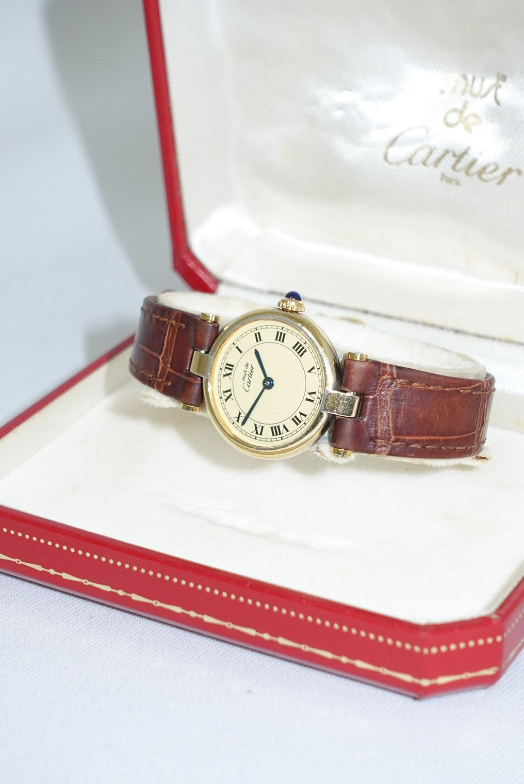 Cartier Must Vendôme 24mm Gold Toned Vintage Watch