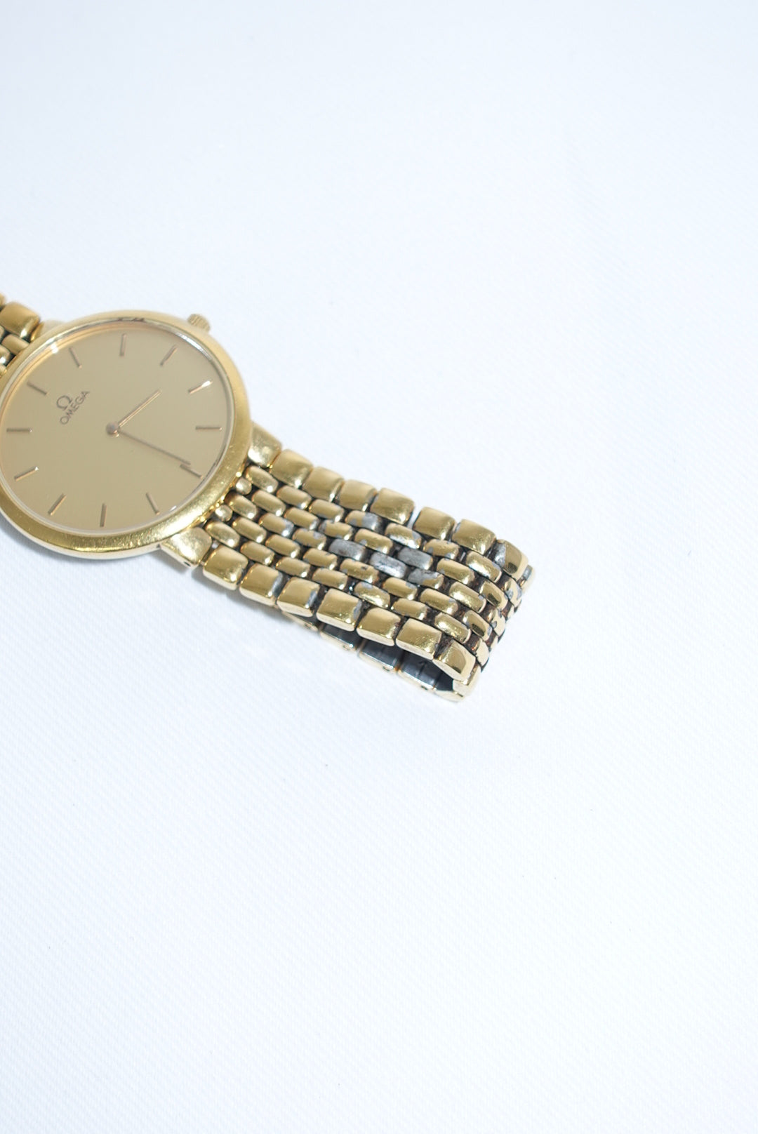 Omega Round De Ville Medium Vintage Gold Toned Watch