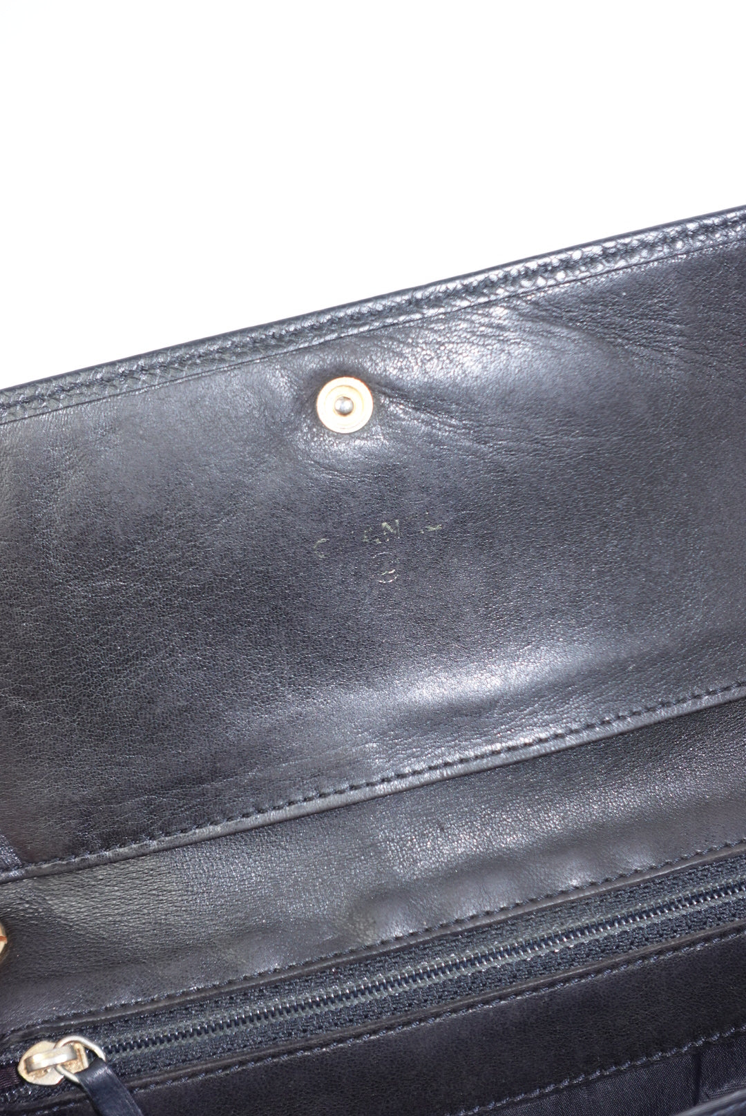 Chanel Re-Worked Vintage Flap W.O.C. Black Caviar CC logo