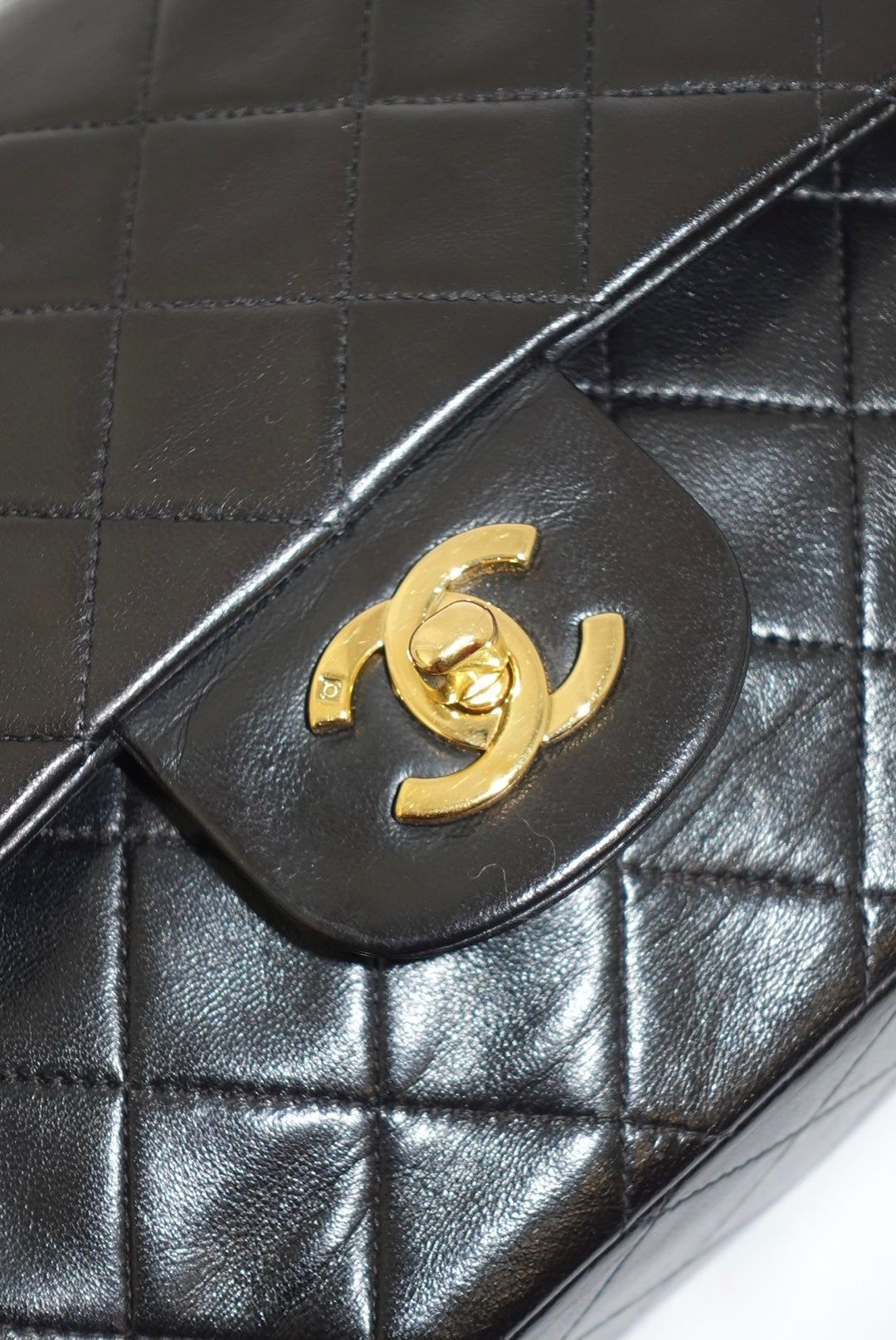 Chanel Vintage Timeless Classic 25 Double Flap Black