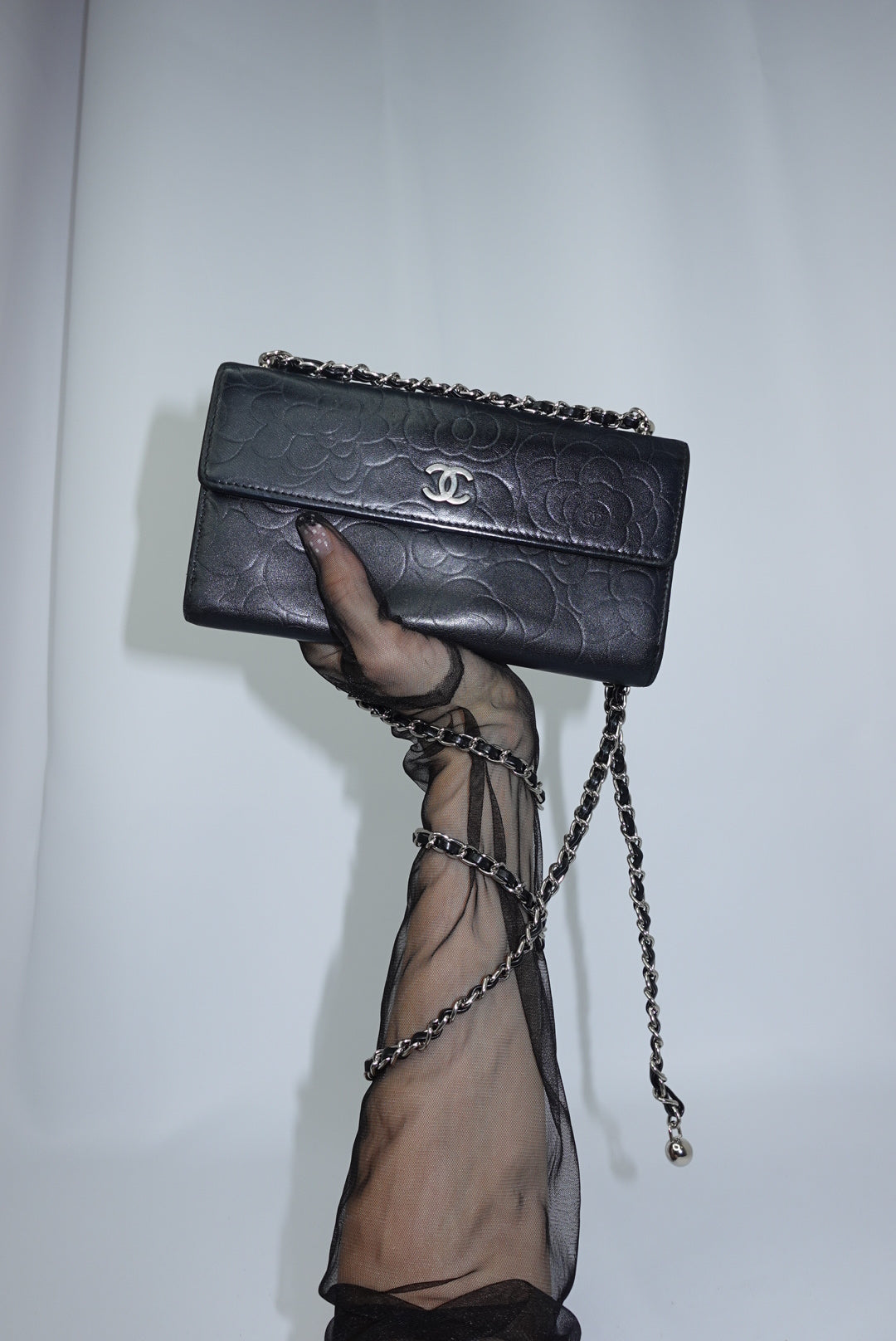 131. Chanel Re-Worked Flap W.O.C. Camellia Limited Edition