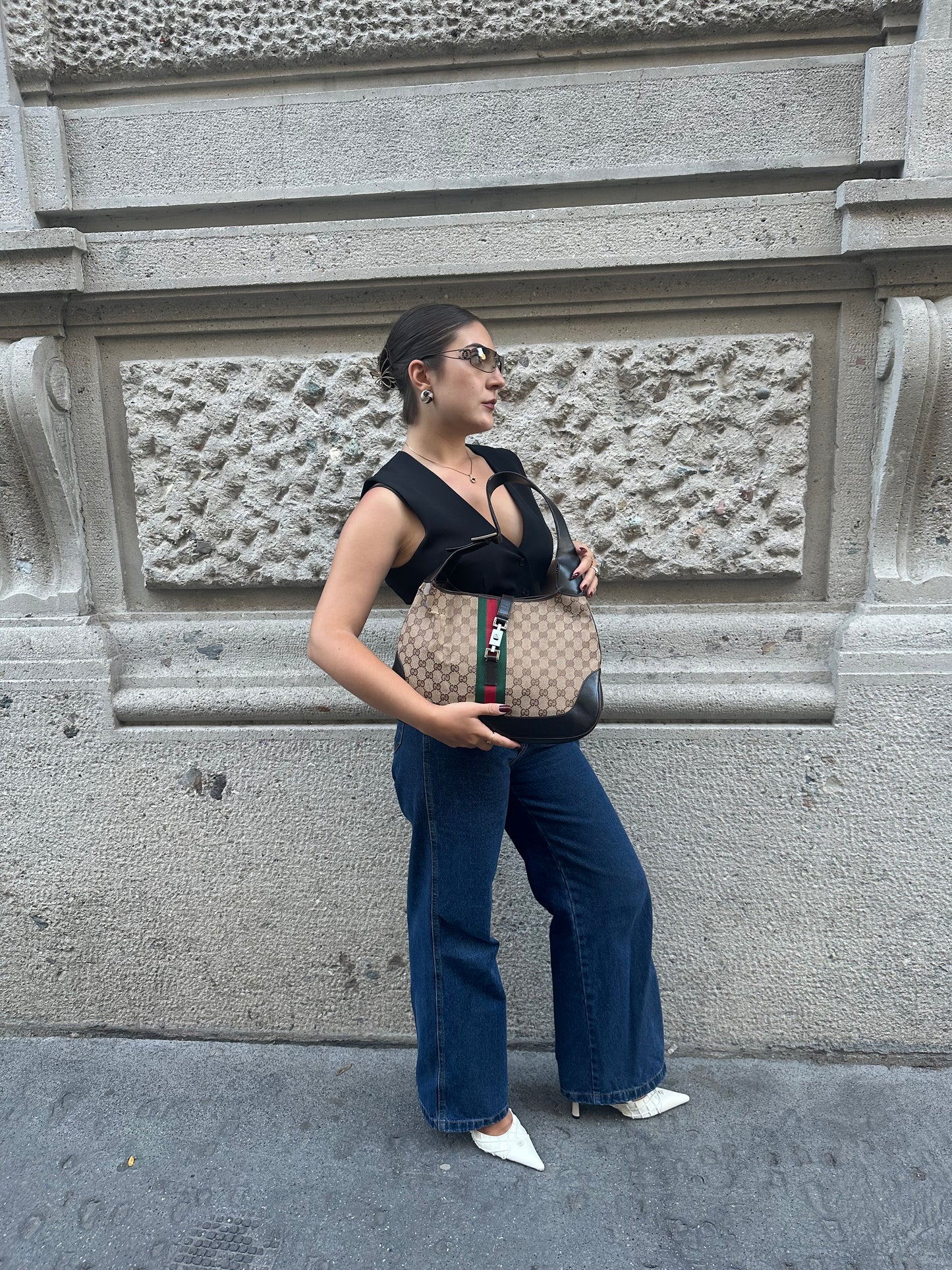 Gucci Vintage Jackie Brown Shoulder Bag