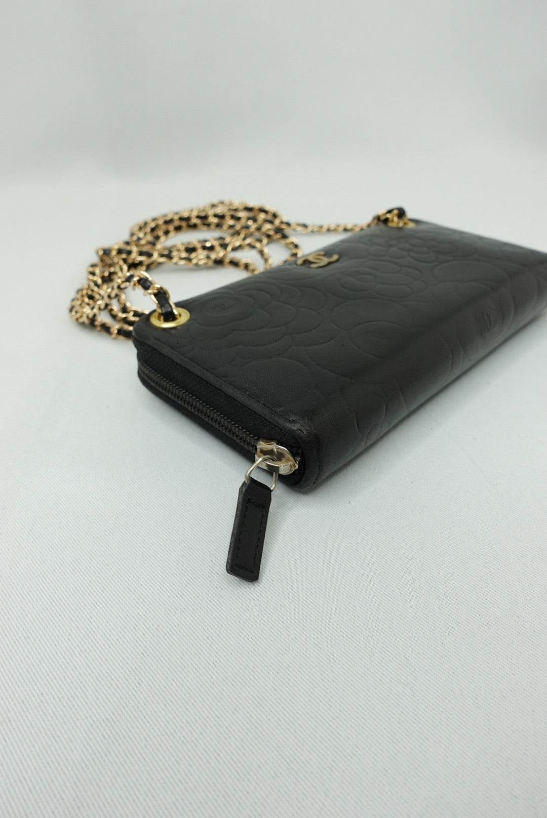 Chanel Re-Worked zip W.O.C. Camelia Limited Edition