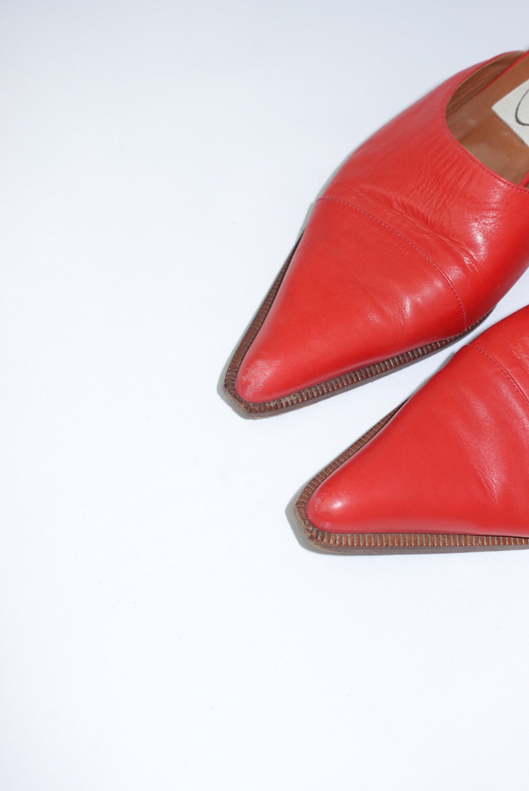 Red Western Vintage Mules 38