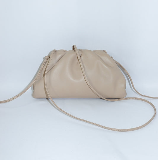 Bottega Veneta Beige Mini Pouch
