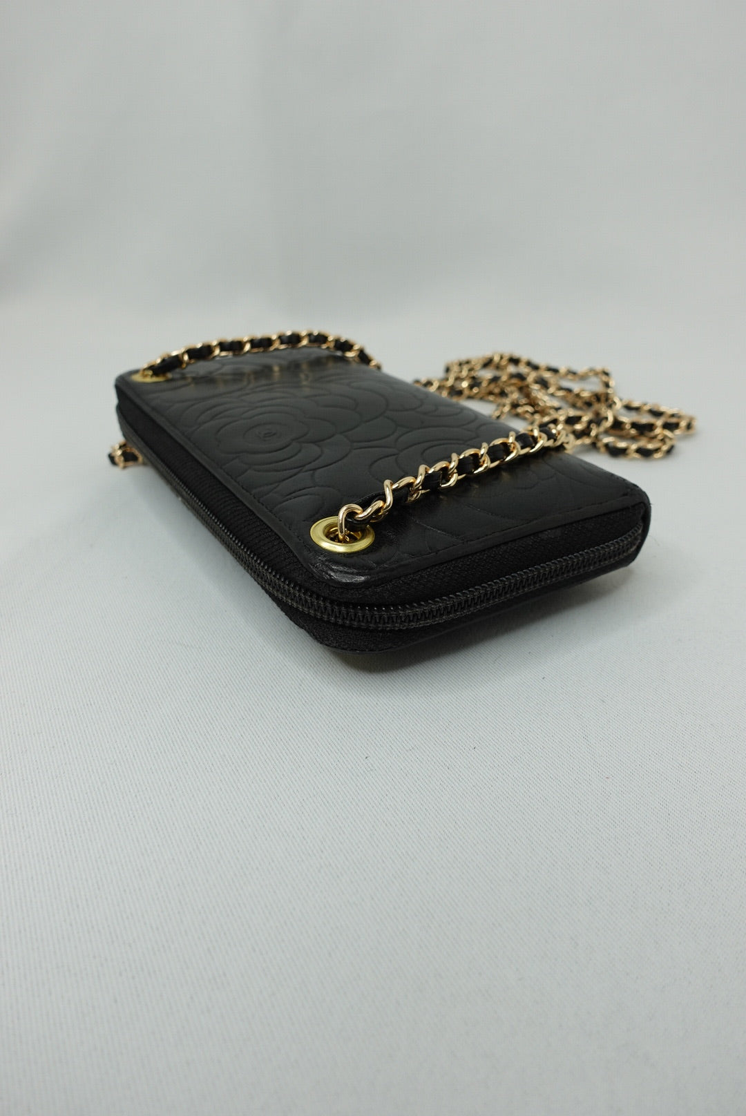 Chanel Re-Worked zip W.O.C. Camelia Limited Edition
